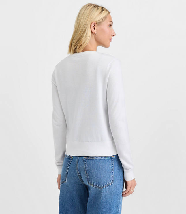 Modern Crew Neck Cardigan carousel Product Image 3