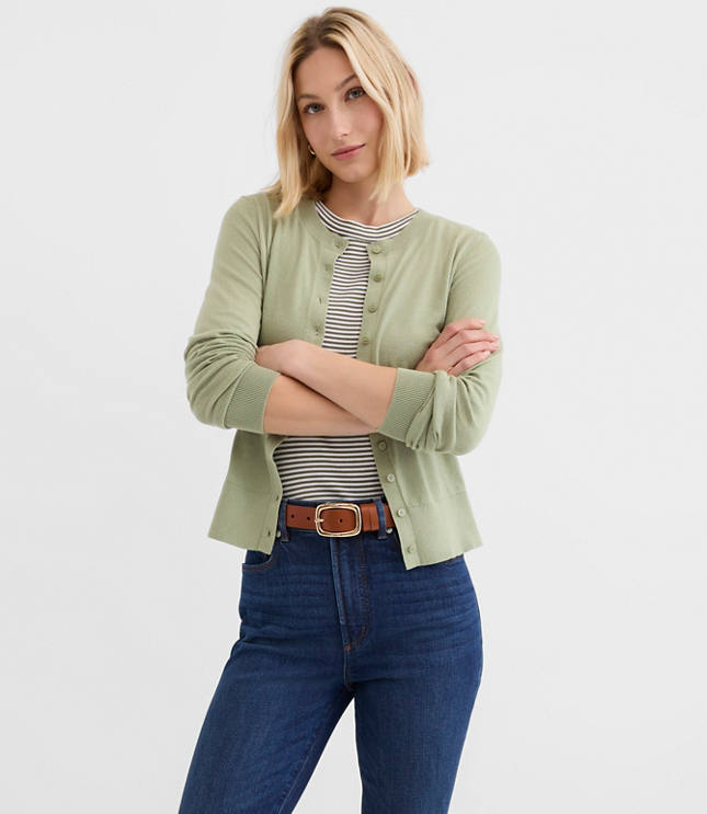 Modern Crew Neck Cardigan