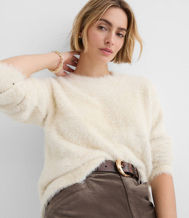 Fuzzy Tunic Sweater