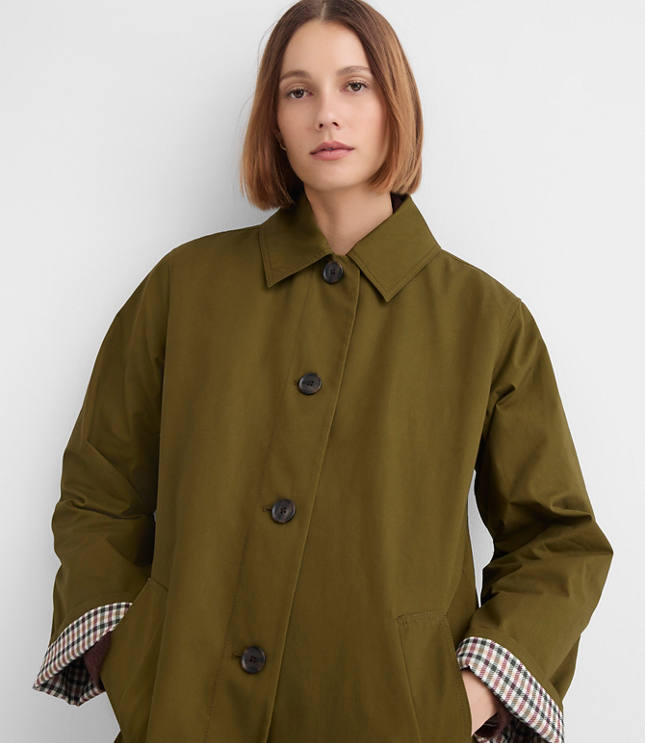 Petite Twill Barn Coat
