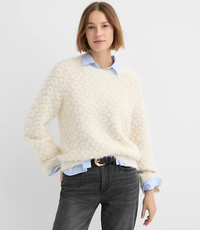Eyelash Jacquard Sweater