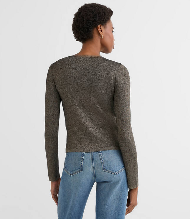 Shimmer Bow Cardigan