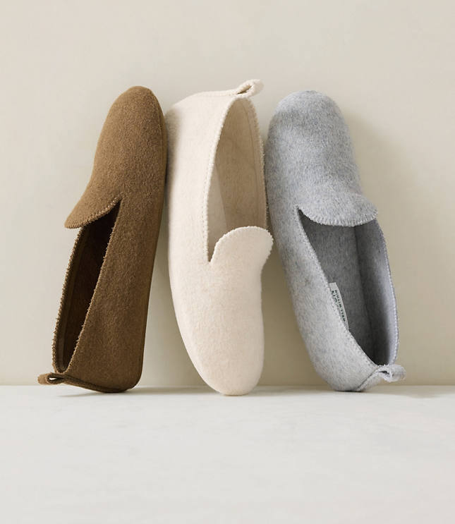 Haven Well Within Felted Wool Blend Loafer Slippers