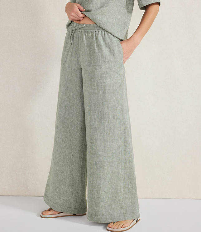 NEAT LINEN H CHECK WIDE TYPE1 リネン　46 NEAT | LINEN H CHECK WIDE TYPE1 / GREEN リネンチェック