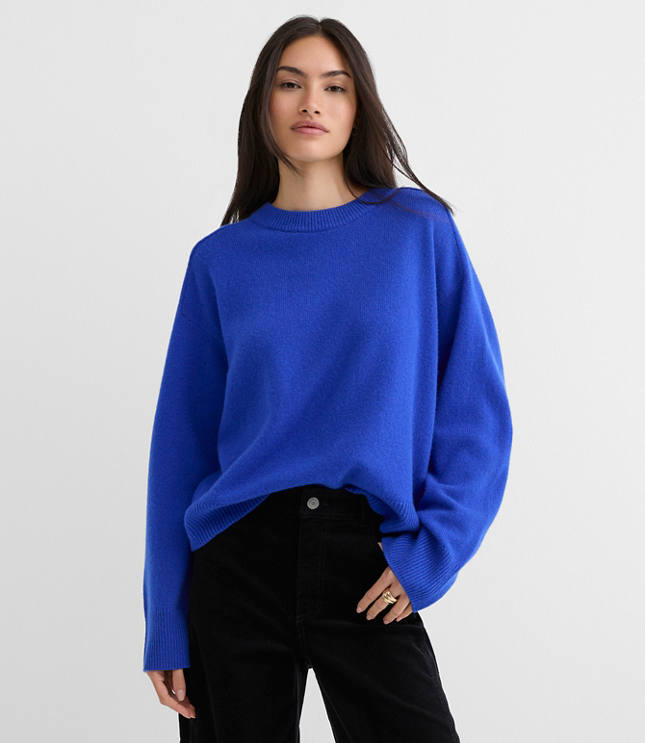Petite Oversized Cashmere Sweater