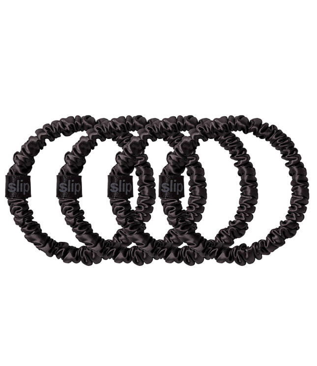 Slip Silk Black Skinny Scrunchies