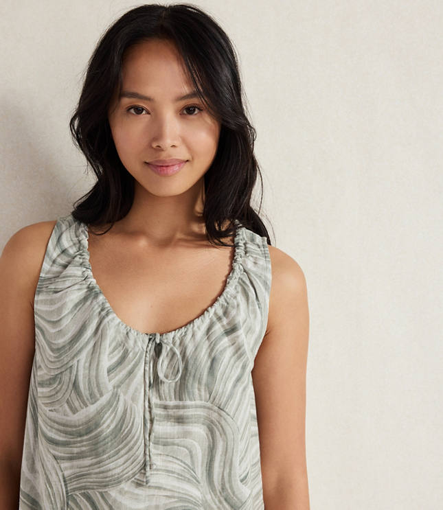 Haven Well Within Organic Cotton Linen Watercolor Sleep Dress