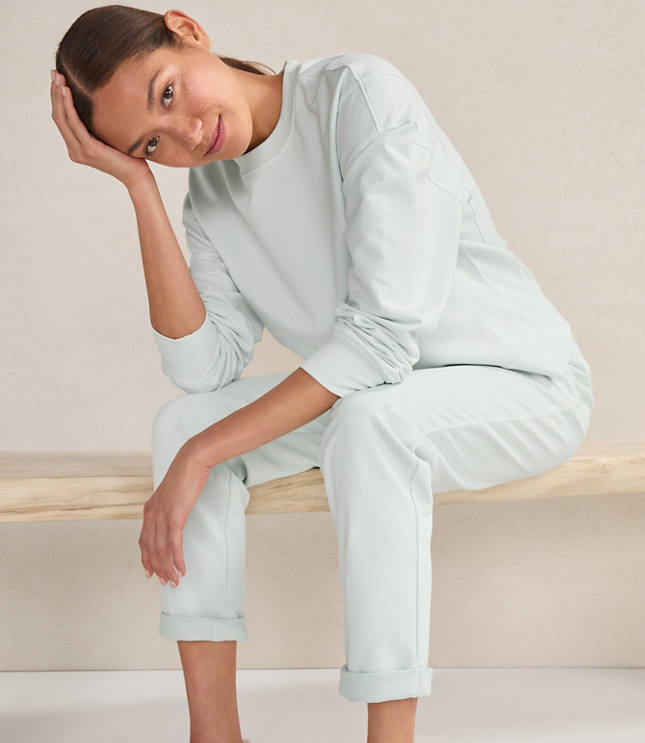 Haven Well Within Garment-Dyed Organic Cotton Terry Crewneck