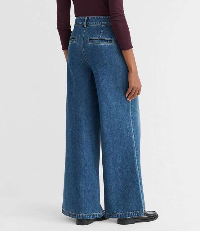 High Rise Trouser Jeans in Vintage Mid Wash