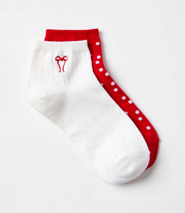 Bow & Dot Ankle Sock Set