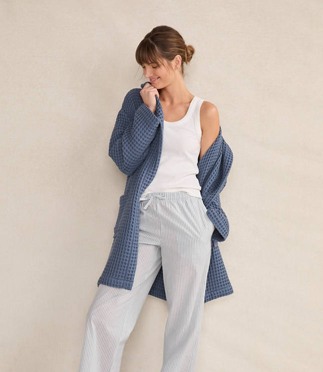 Haven Well Within Organic Cotton Waffle Hooded Robe