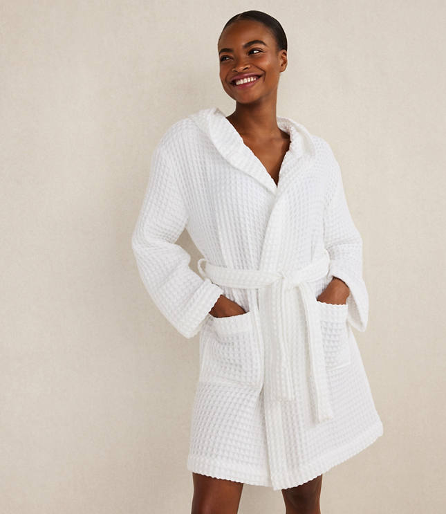 Haven Well Within Organic Cotton Waffle Hooded Robe