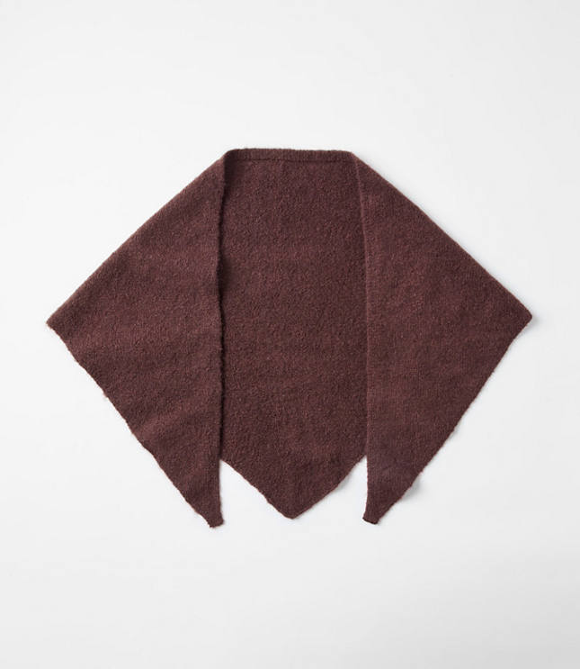 Brushed Knit Triangle Scarf