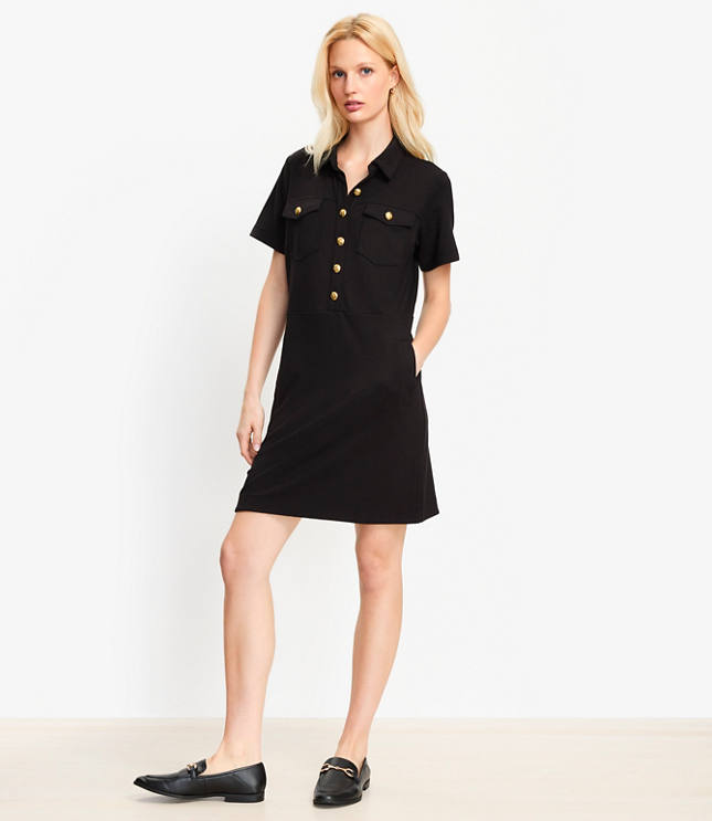 Petite Ponte Mini Pocket Dress