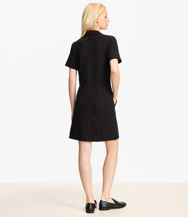 Petite Ponte Mini Pocket Dress