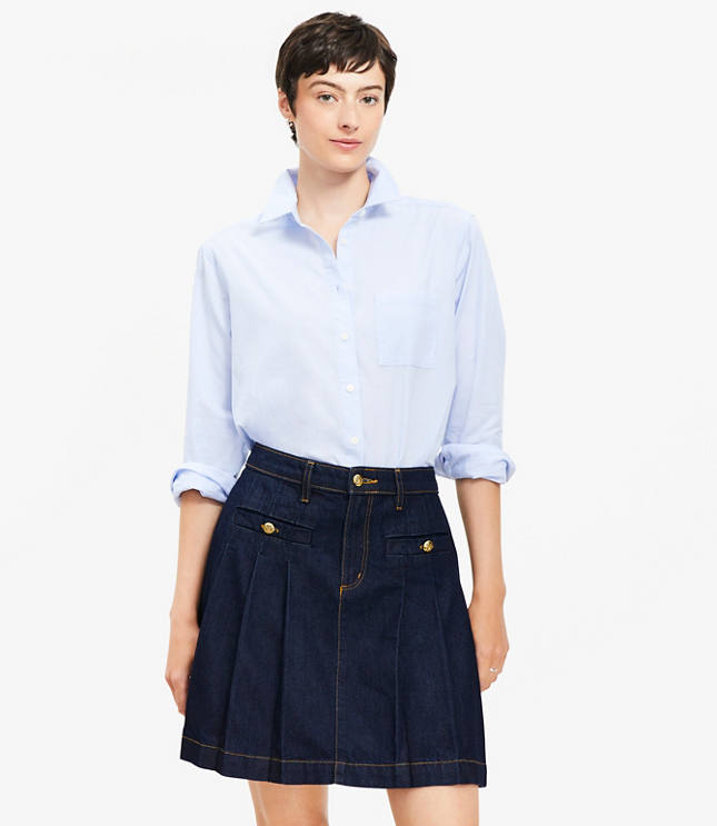 End On End Poplin Everyday Relaxed Pocket Shirt