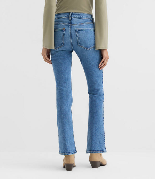 Rivete Mid Rise Boot Jeans in Vintage Mid Wash