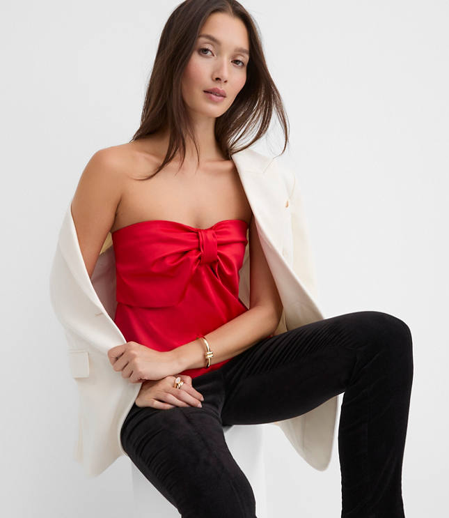 Bow Strappy Bustier Top