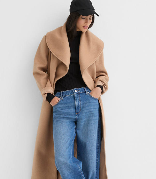 Shawl Collar Belted Coat