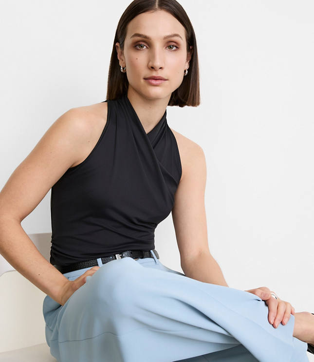 LOFT Versa 360 Knit Crossover Halter Top