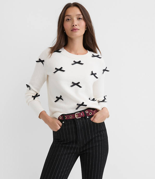 Petite Mini Bow Sweater