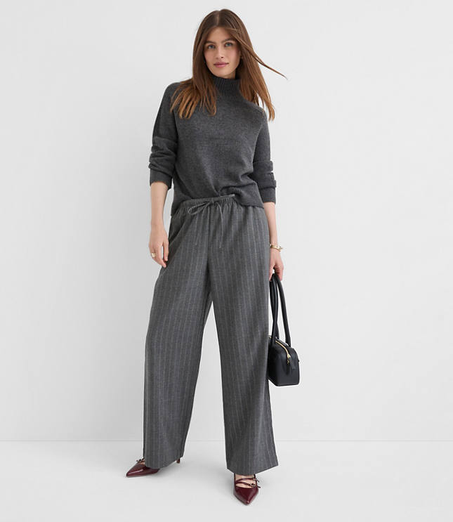 Petite Sawyer Pull On Pants in Shimmer Stripe