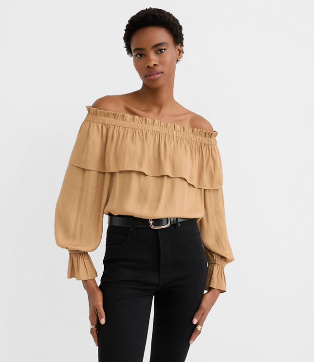 Ruffled Off The Shoulder Blouse