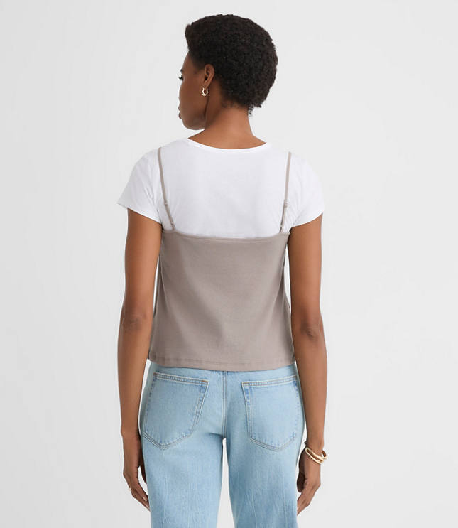 Lace Perfect Ribbed Cami Tee