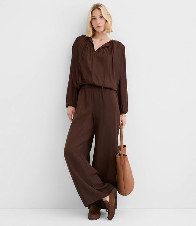 Pull On Wide Leg Pants