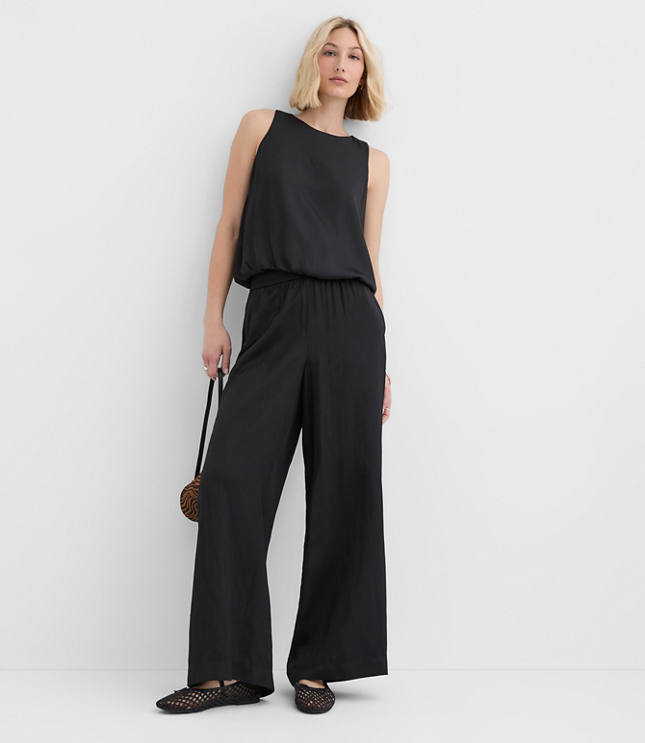 Pull On Wide Leg Pants