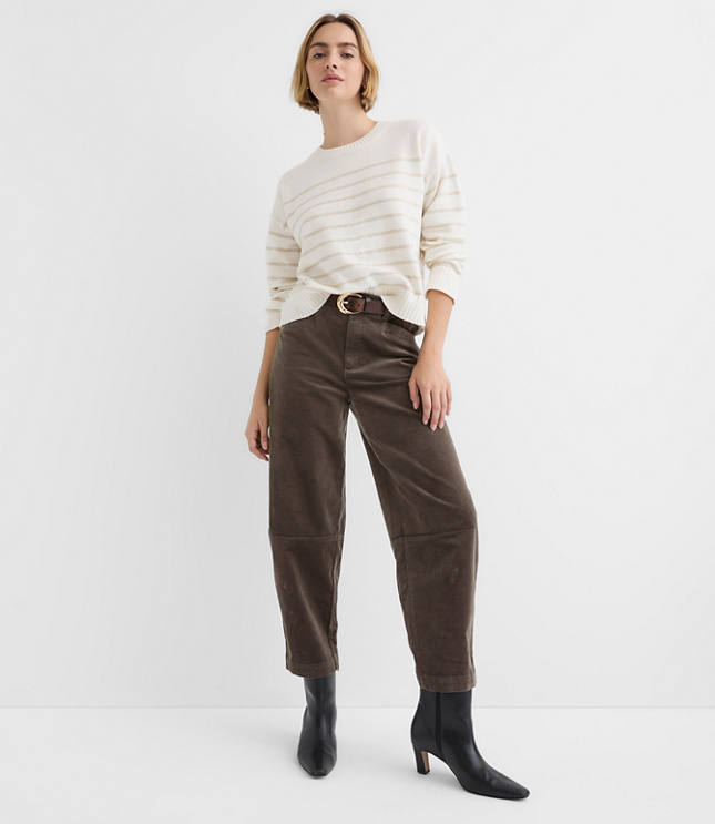 Shimmer Stripe Relaxed Everyday Sweater