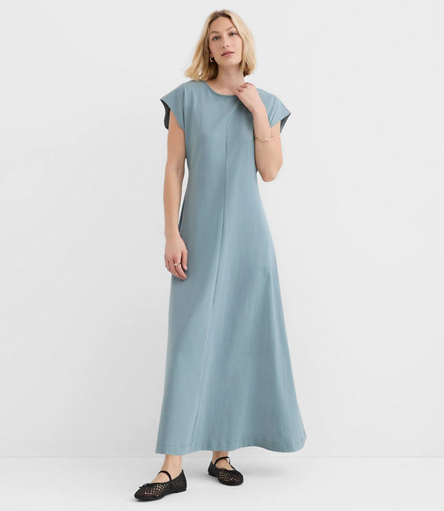 Seamed Sheath Maxi Dress