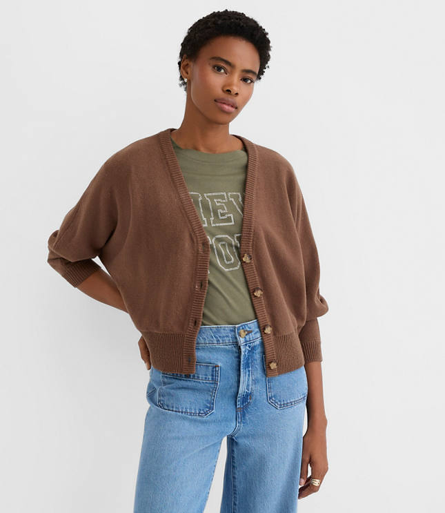 Dolman V-Neck Cardigan