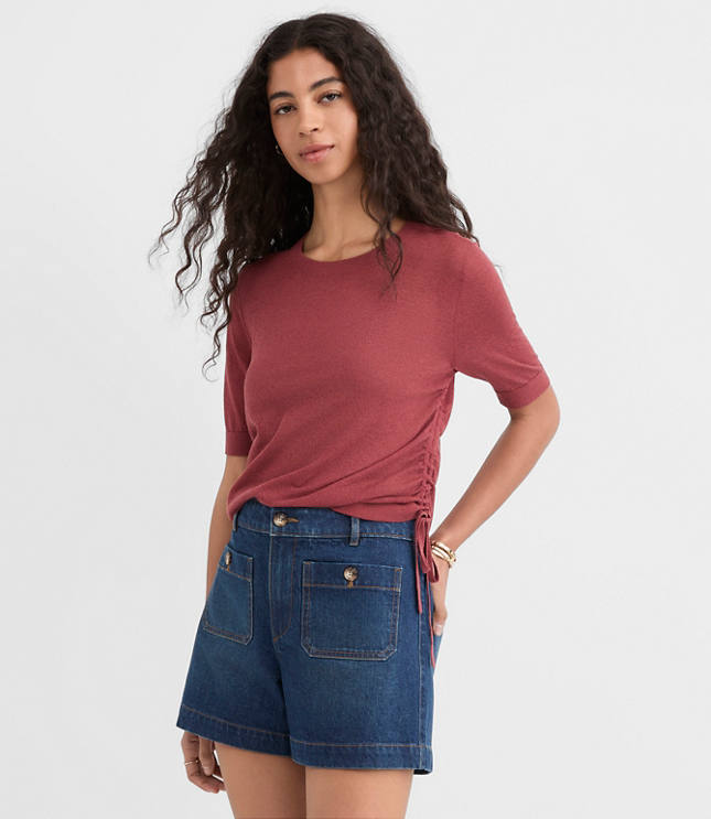Side Tie Sweater Tee - image 2