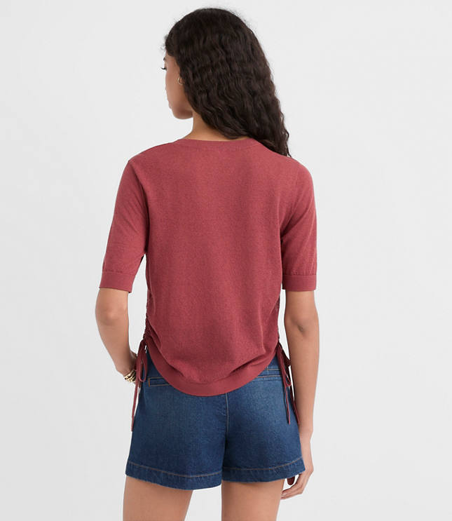 Side Tie Sweater Tee - image 3
