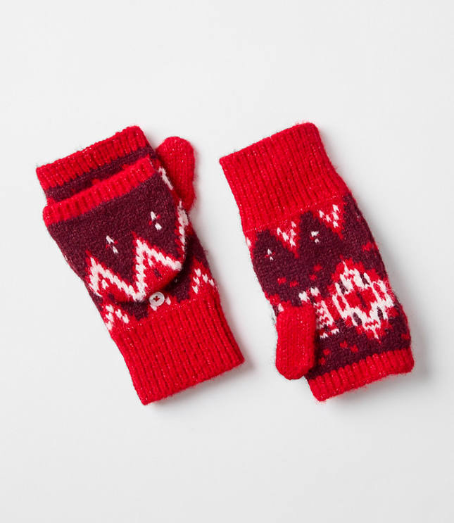 Fair Isle Flip Top Mittens