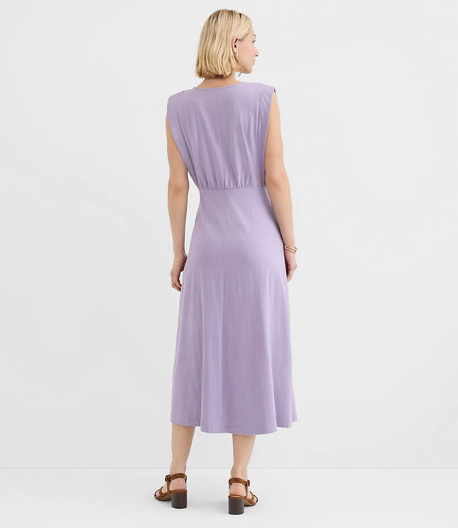 Side Paneled Midi Pocket Dress
