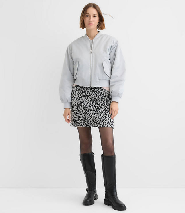 Silky Twill Bomber Jacket