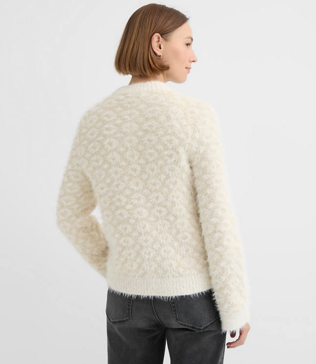 Petite Eyelash Jacquard Sweater