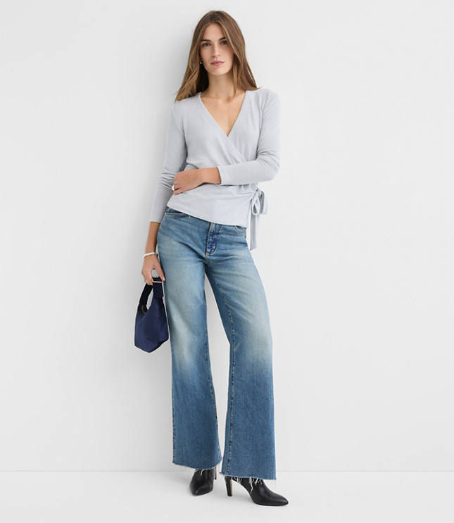 Cozy Jersey Wrap Top