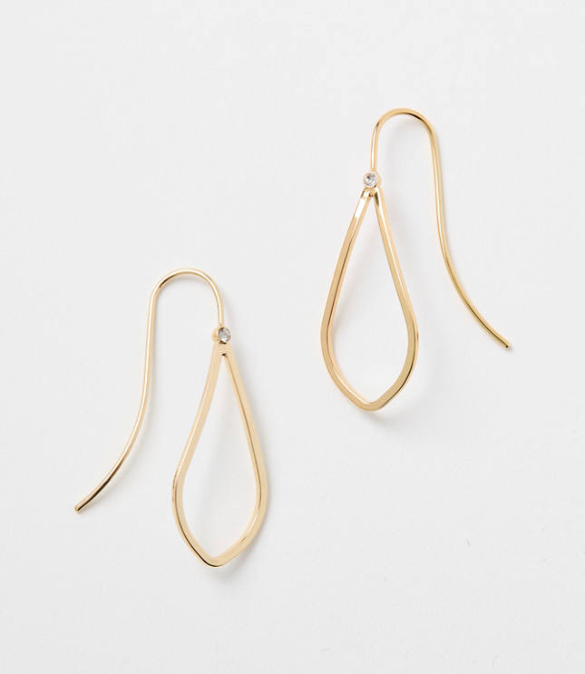 Open Drop Delicate Pull Through Earrings
