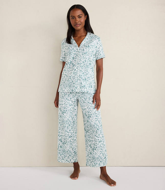 Haven Well Within Organic Cotton Jersey Blurred Floral Pajama Top