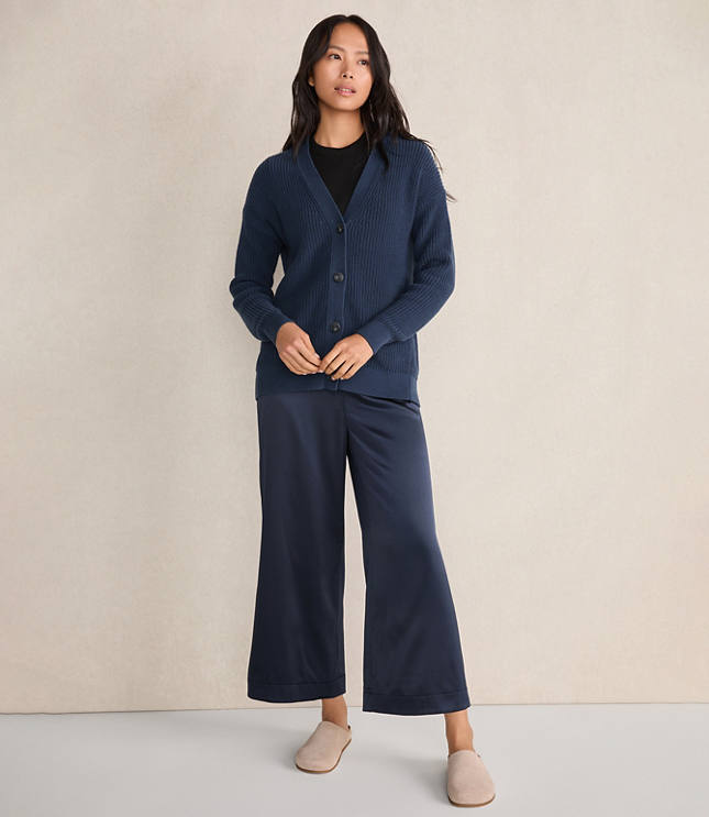 Haven Well Within Organic Cotton Shaker Stitch Cardigan