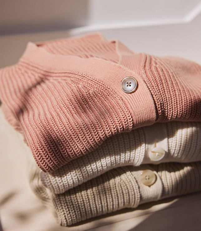 Haven Well Within Organic Cotton Shaker Stitch Cardigan