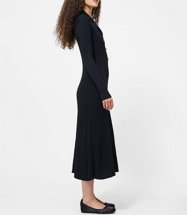 French Connection Crinkle Knit Maxi Dress
