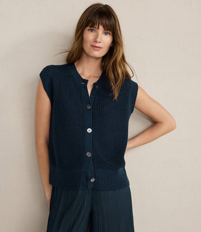 Haven Well Within Organic Cotton Linen Sweater Vest