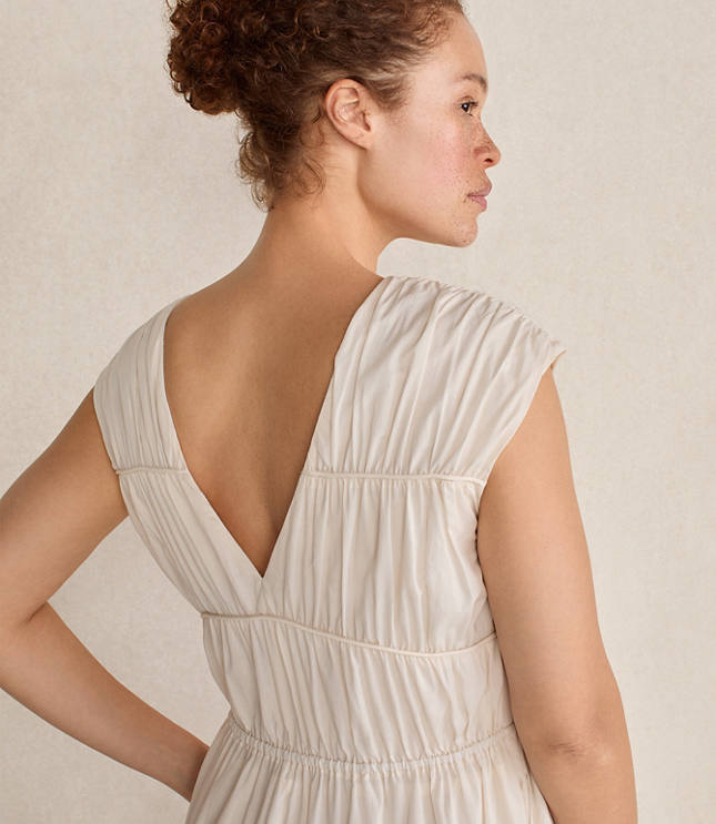 Haven Well Within Cotton Voile Rouched Maxi Dress