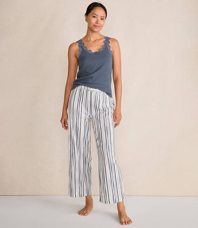 Haven Well Within Organic Cotton Rib Knit Lace Tank