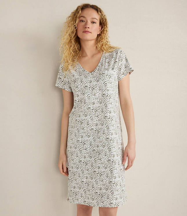 Haven Well Within Organic Cotton Jersey Animal Dot Sleep Dress