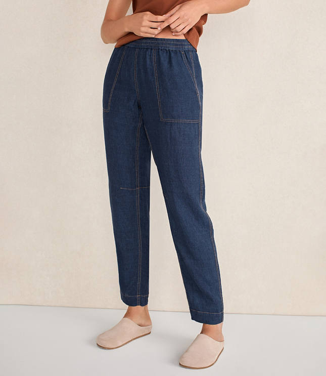 Haven Well Within Linen Barrel Leg Pants